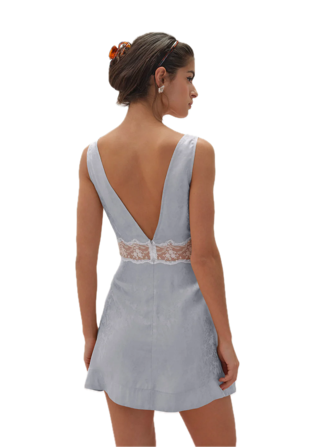 Bluebird Jacquard Mini Slip Dress The Ivy Edit Bluebird Jacquard Mini Slip Dress The Ivy Edit