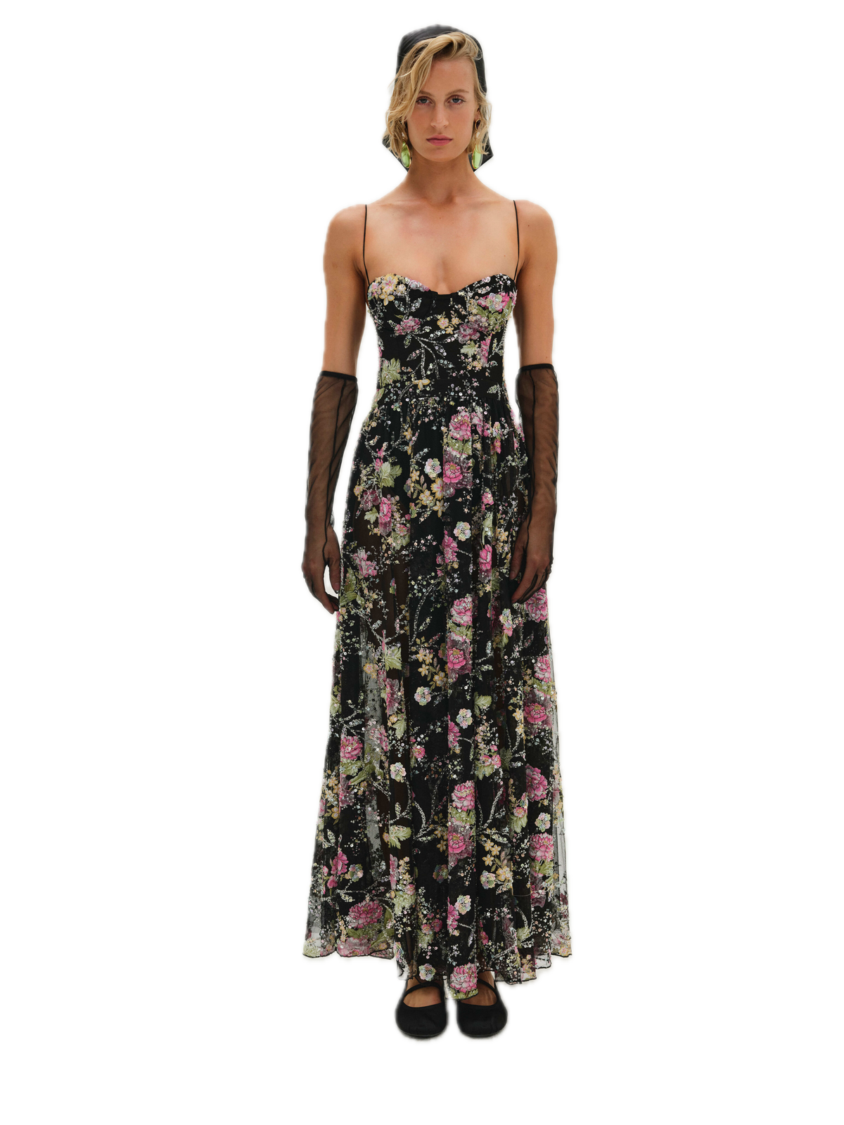 Night Fairy Embroidered Maxi Dress