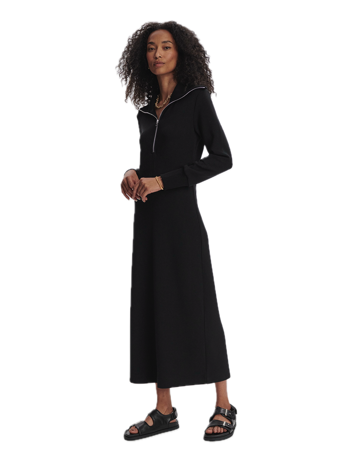 nice and clear long sleeve ribbed mini dress black Alexis Midi Dress – The Ivy Edit