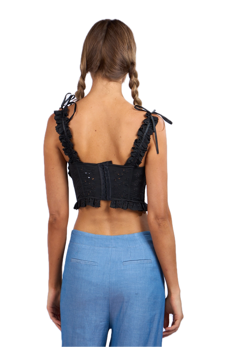 Nina Eyelet Corset Top