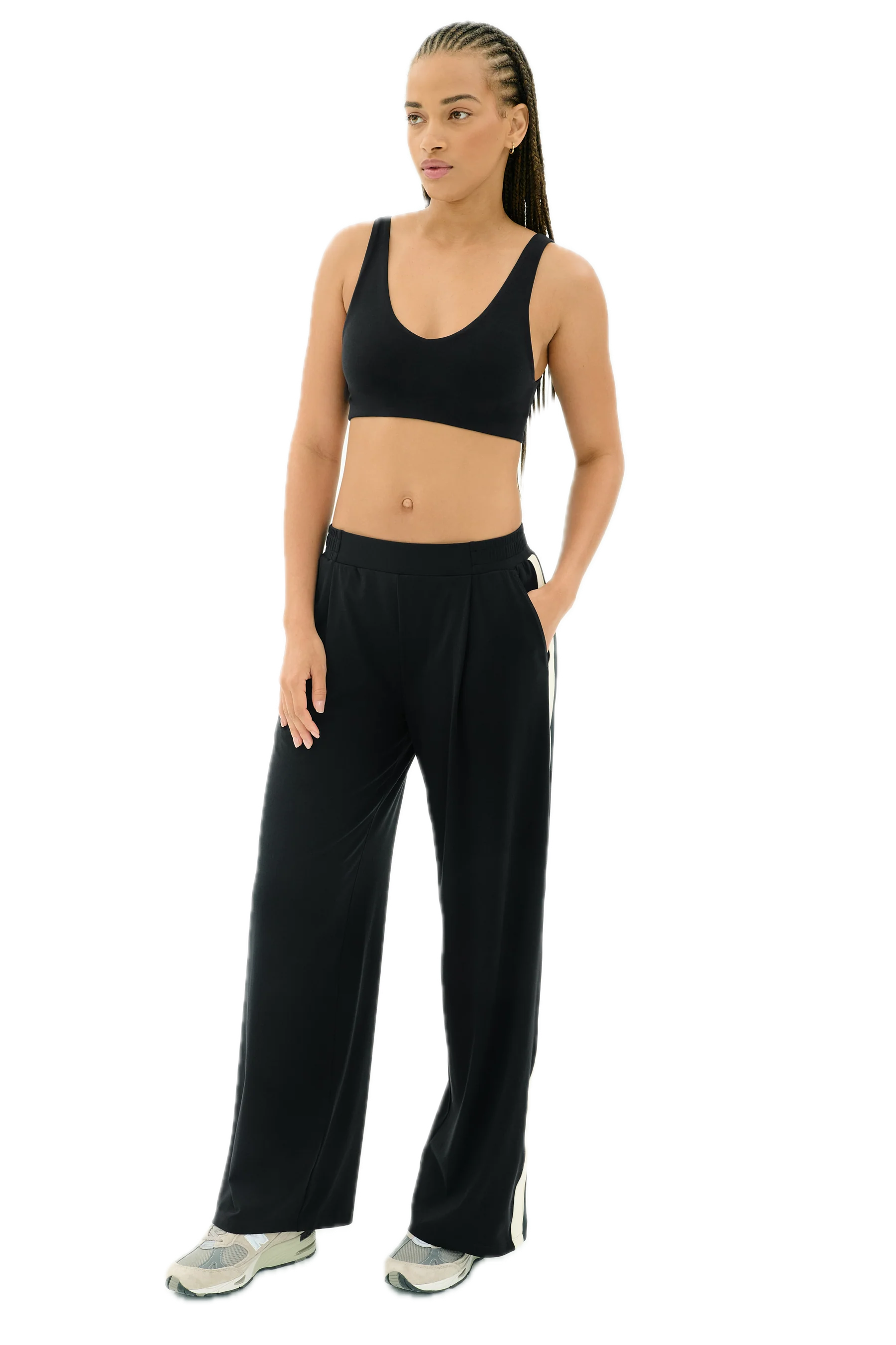 Luca Airweight Trouser With Stripe
