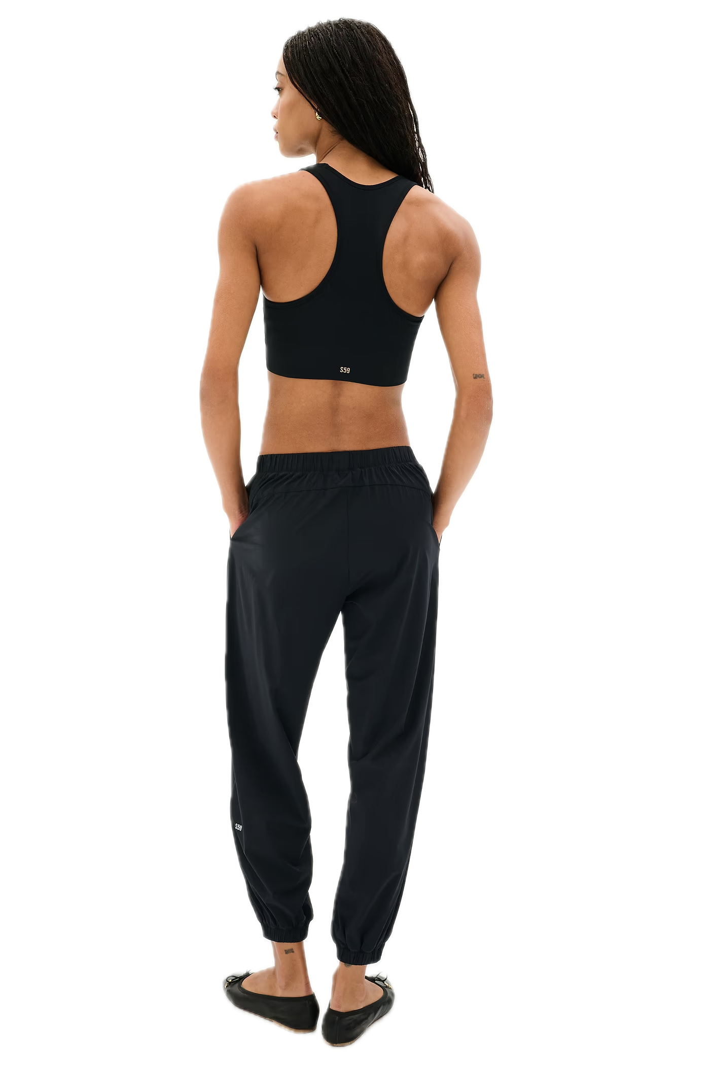 Megan Woven Nylon Jogger