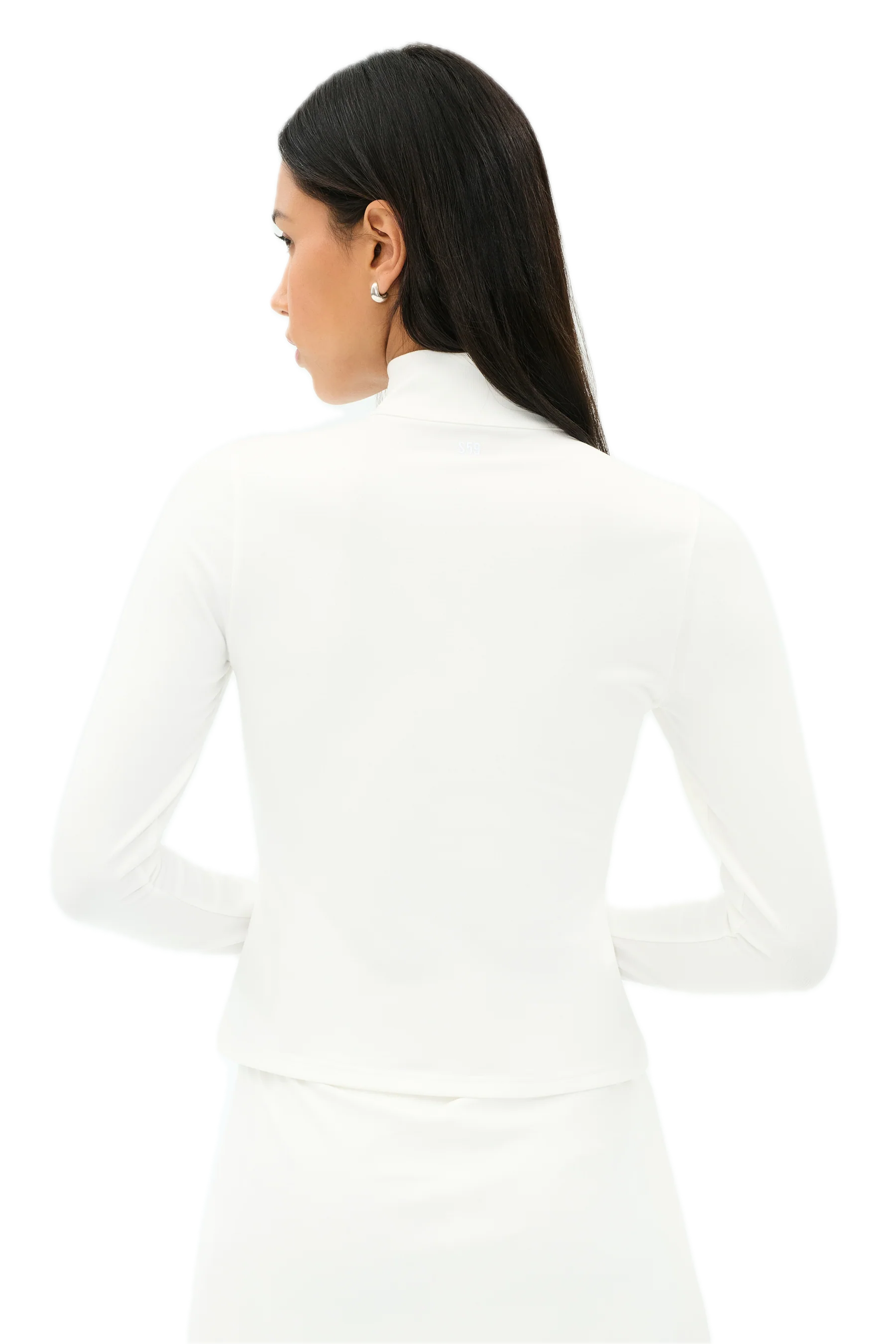 Stevie Active Rib Half Zip Waist Length