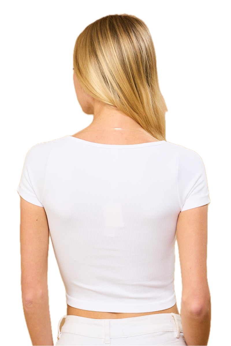 Wavy Lined Semi Square Top