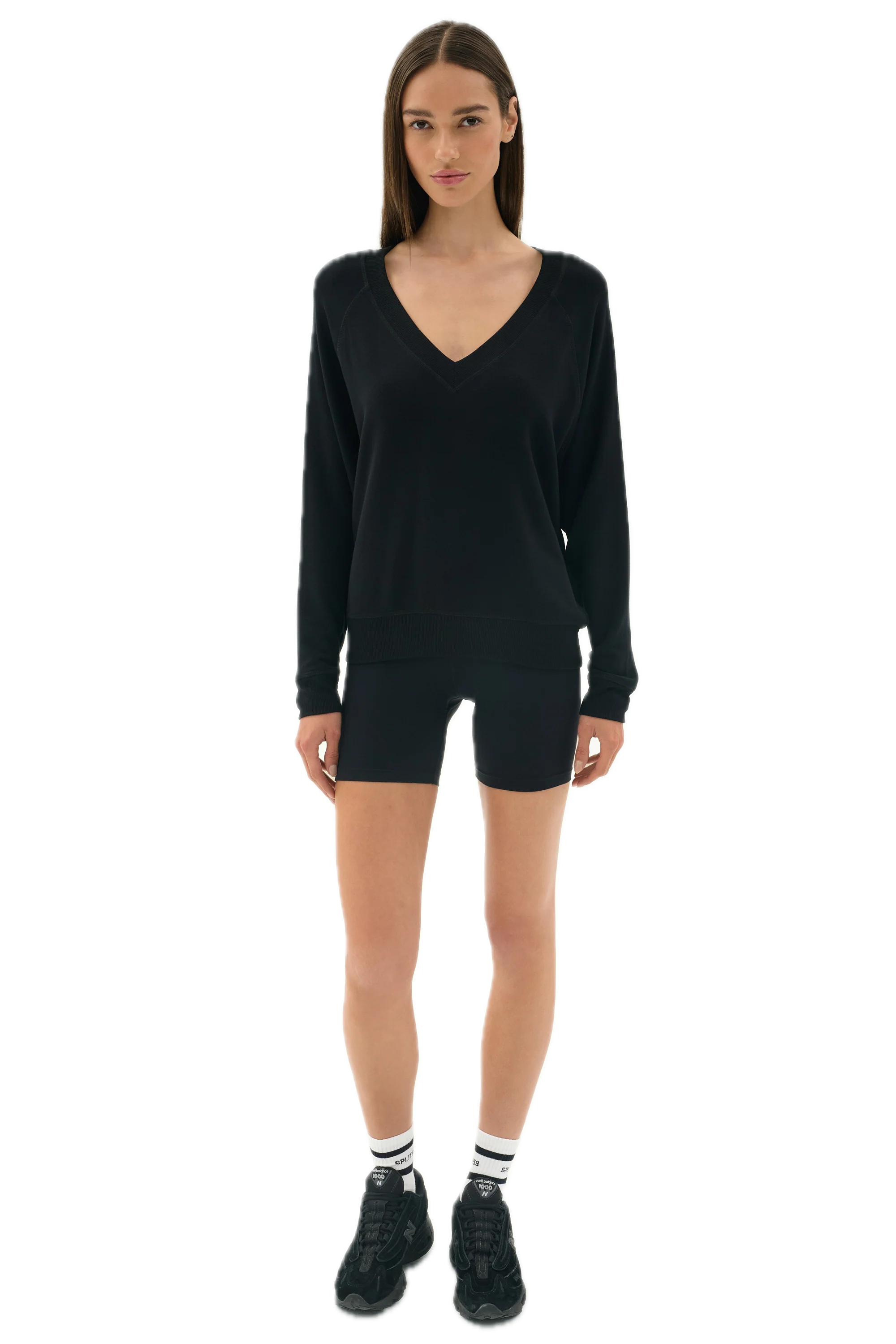 Bennie Fleece V-Neck Sweatshirt