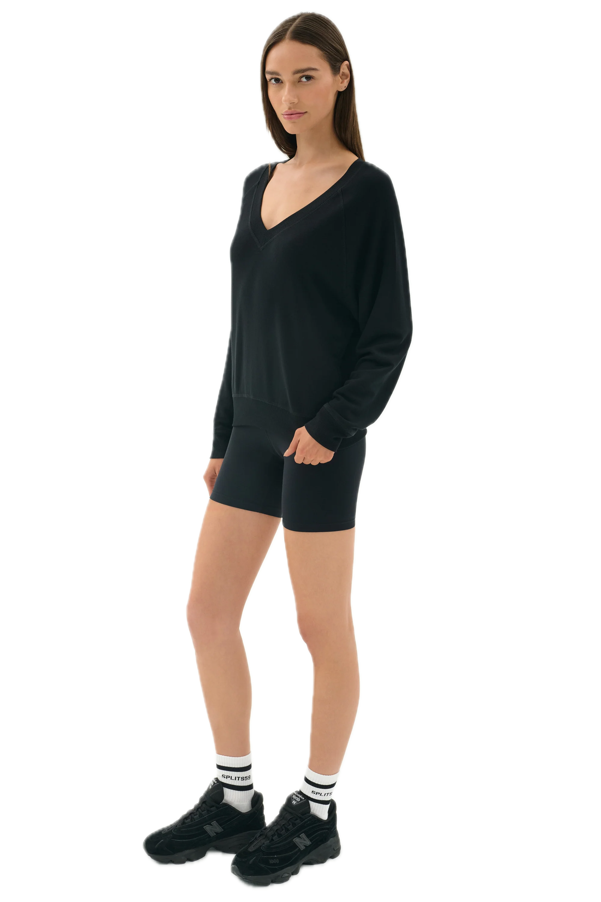 Bennie Fleece V-Neck Sweatshirt
