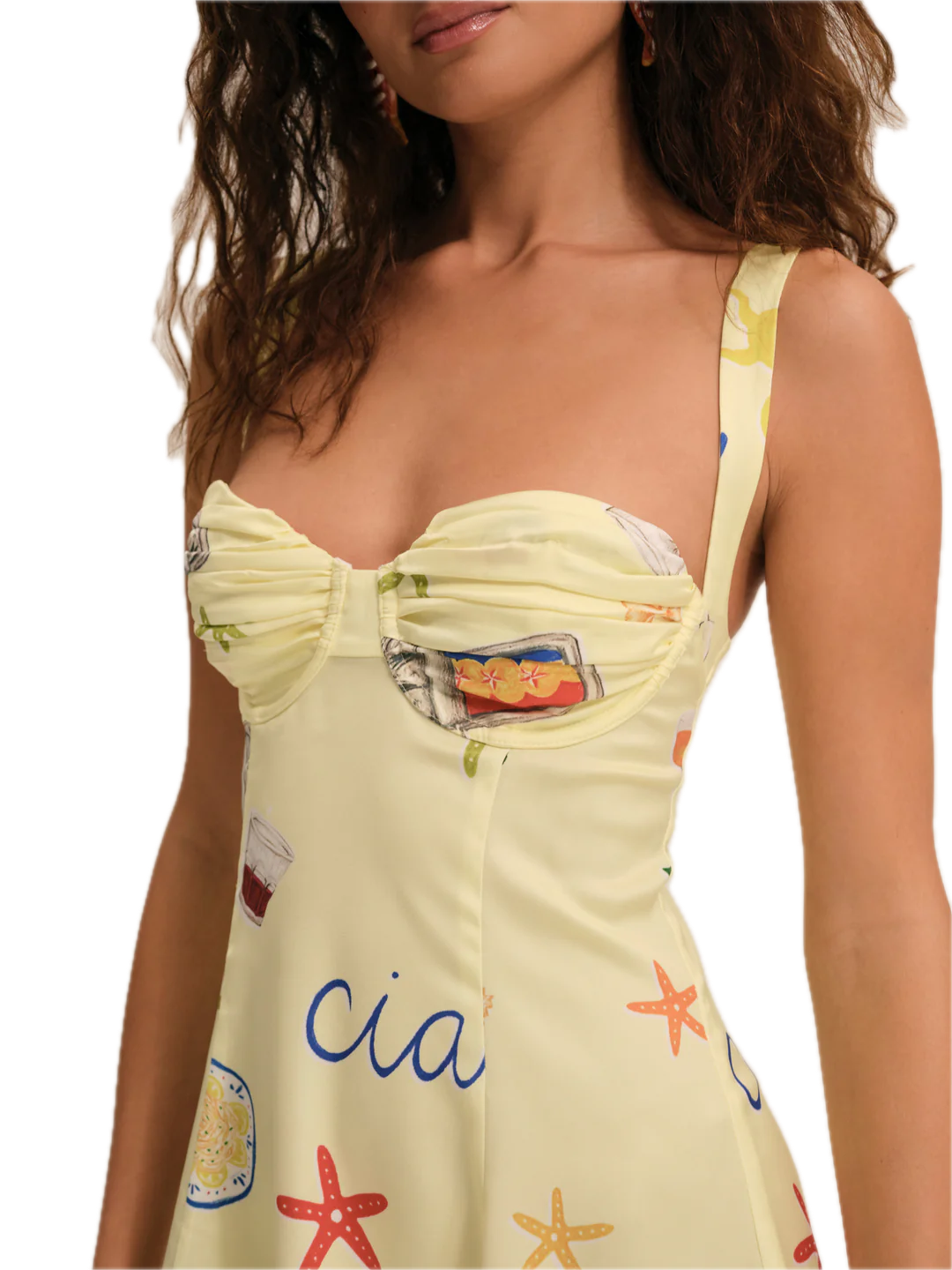 ciao beaded mini dress For Love & Lemons Ciao Beaded Mini Dress in Blue