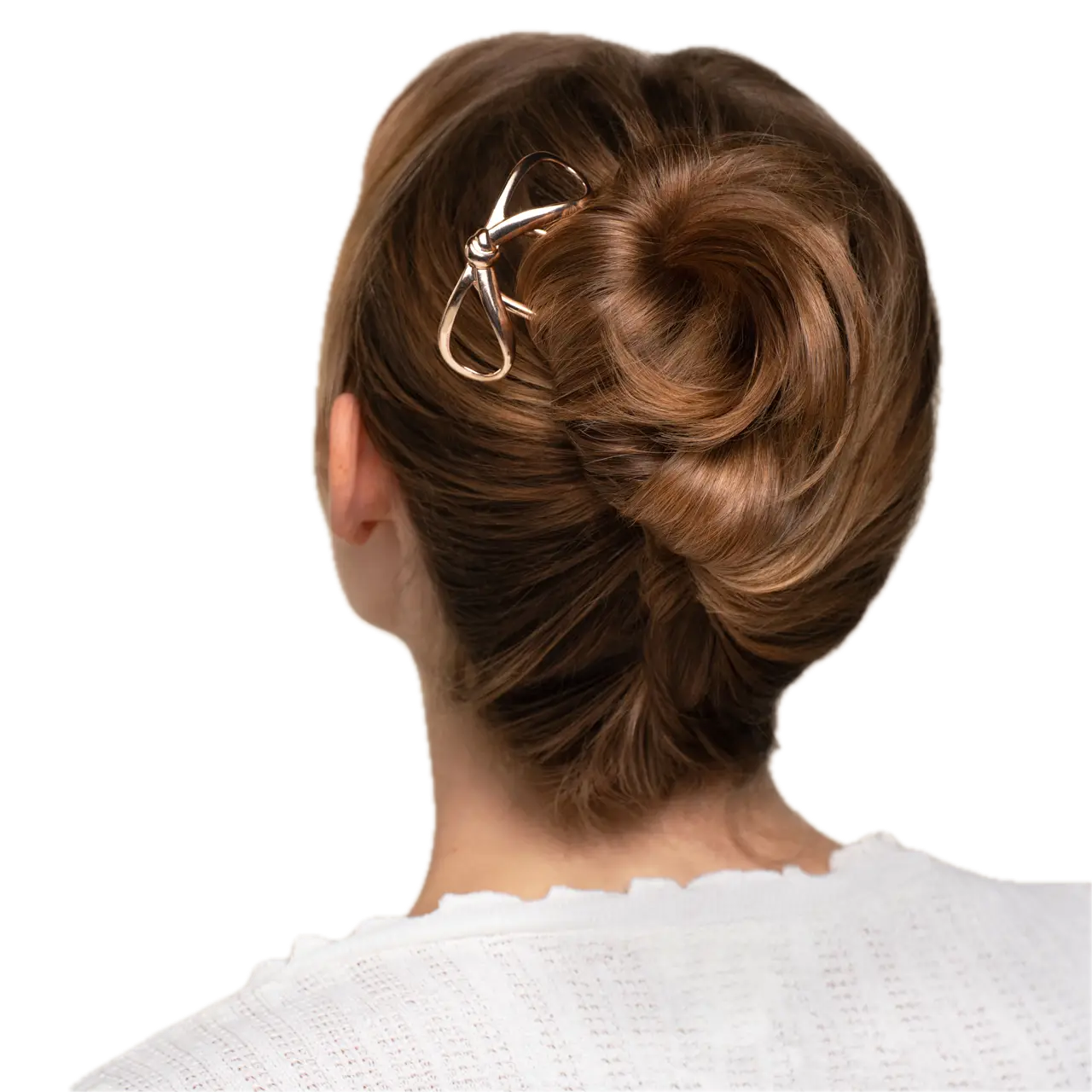 Mini Metal Bow French Hair Pin
