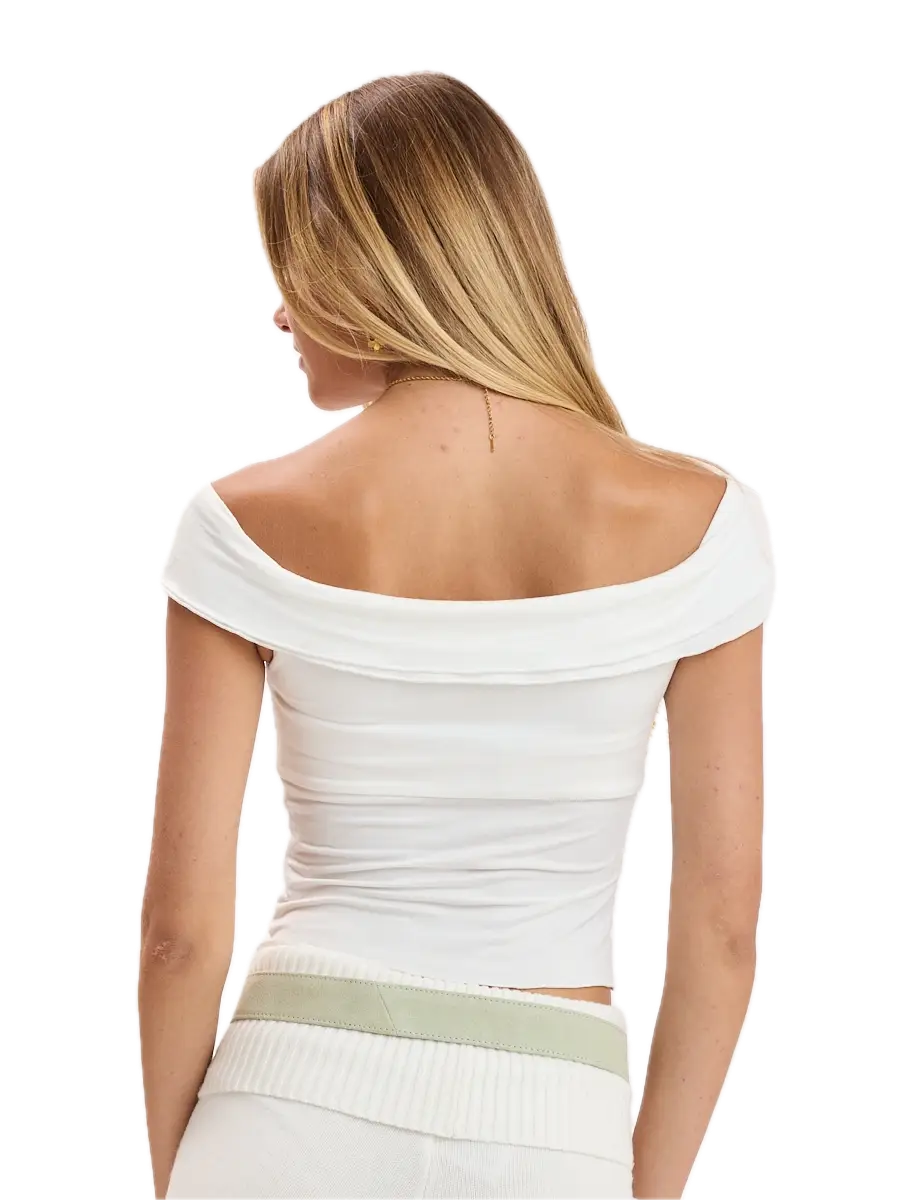 Overfold Ruched Bust Crop Top