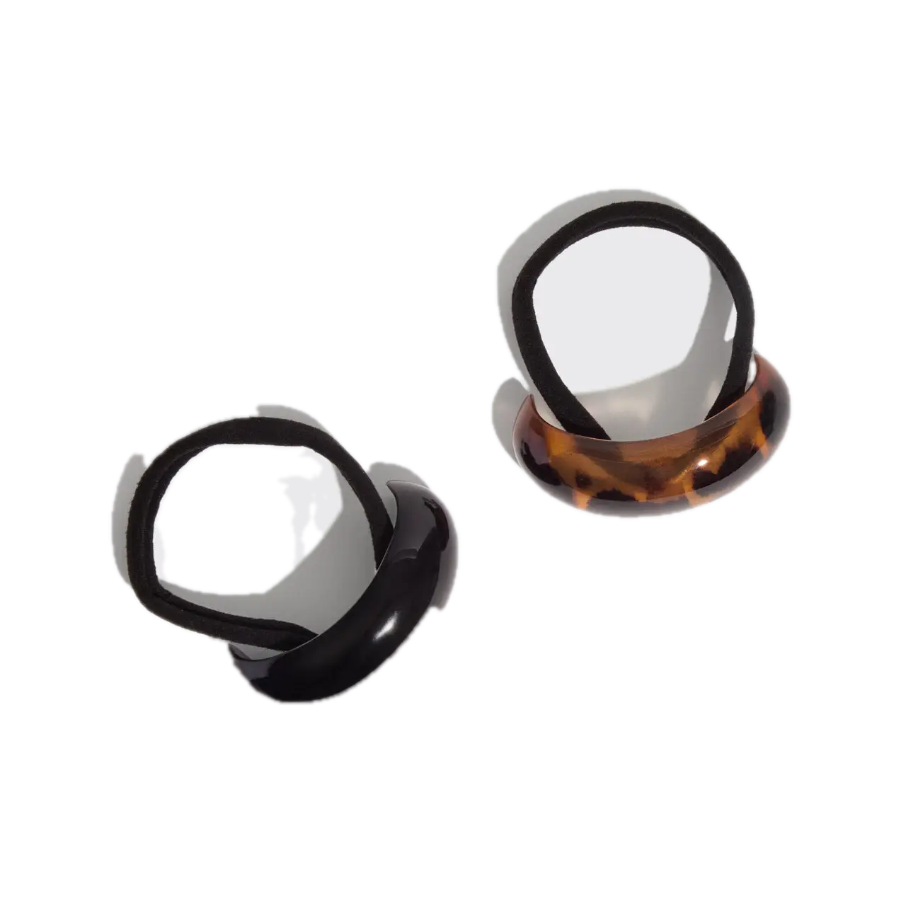 Medium Black & Tort Cloud Cuffs