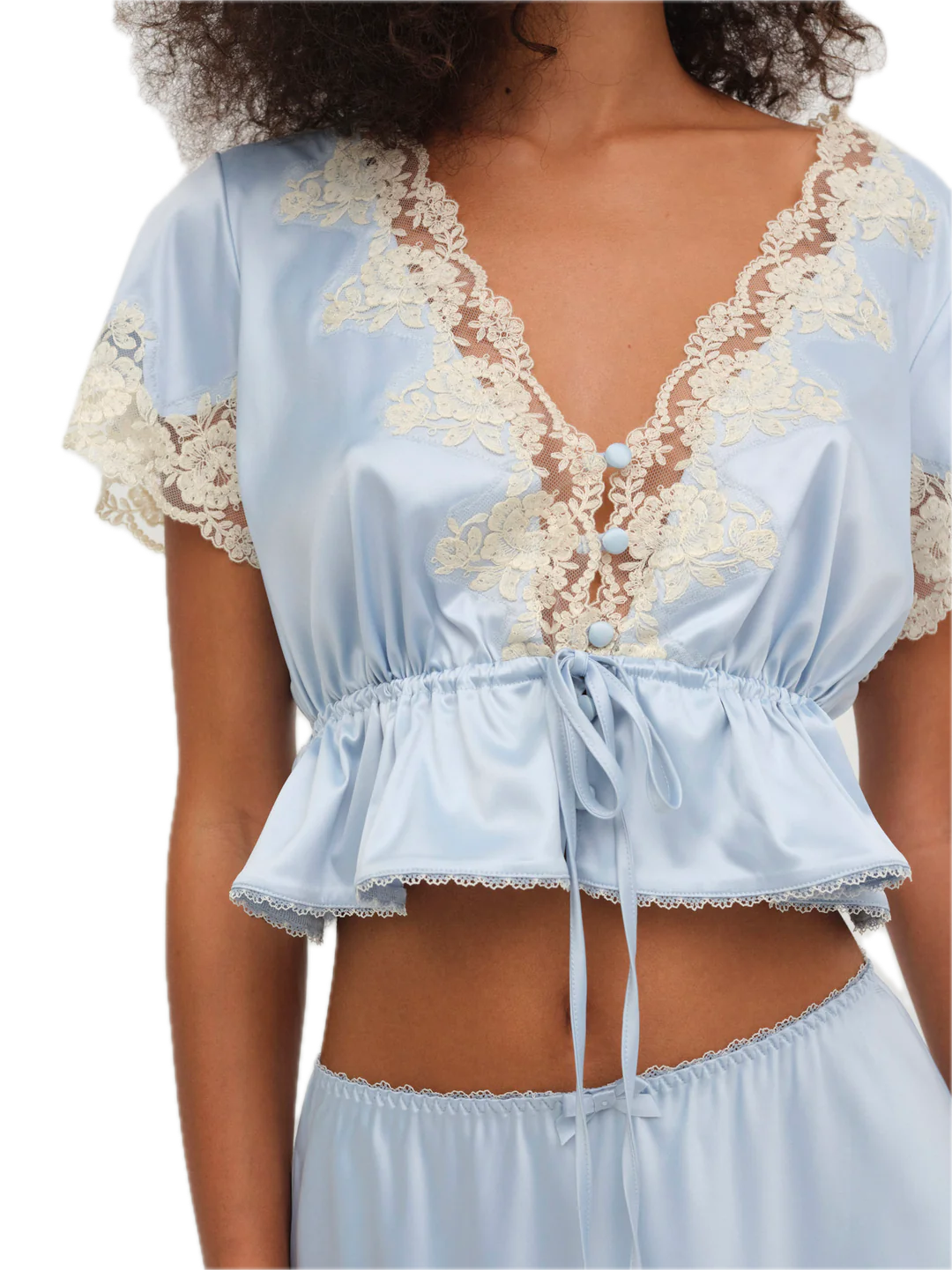 Sweetheart Satin Crop Top