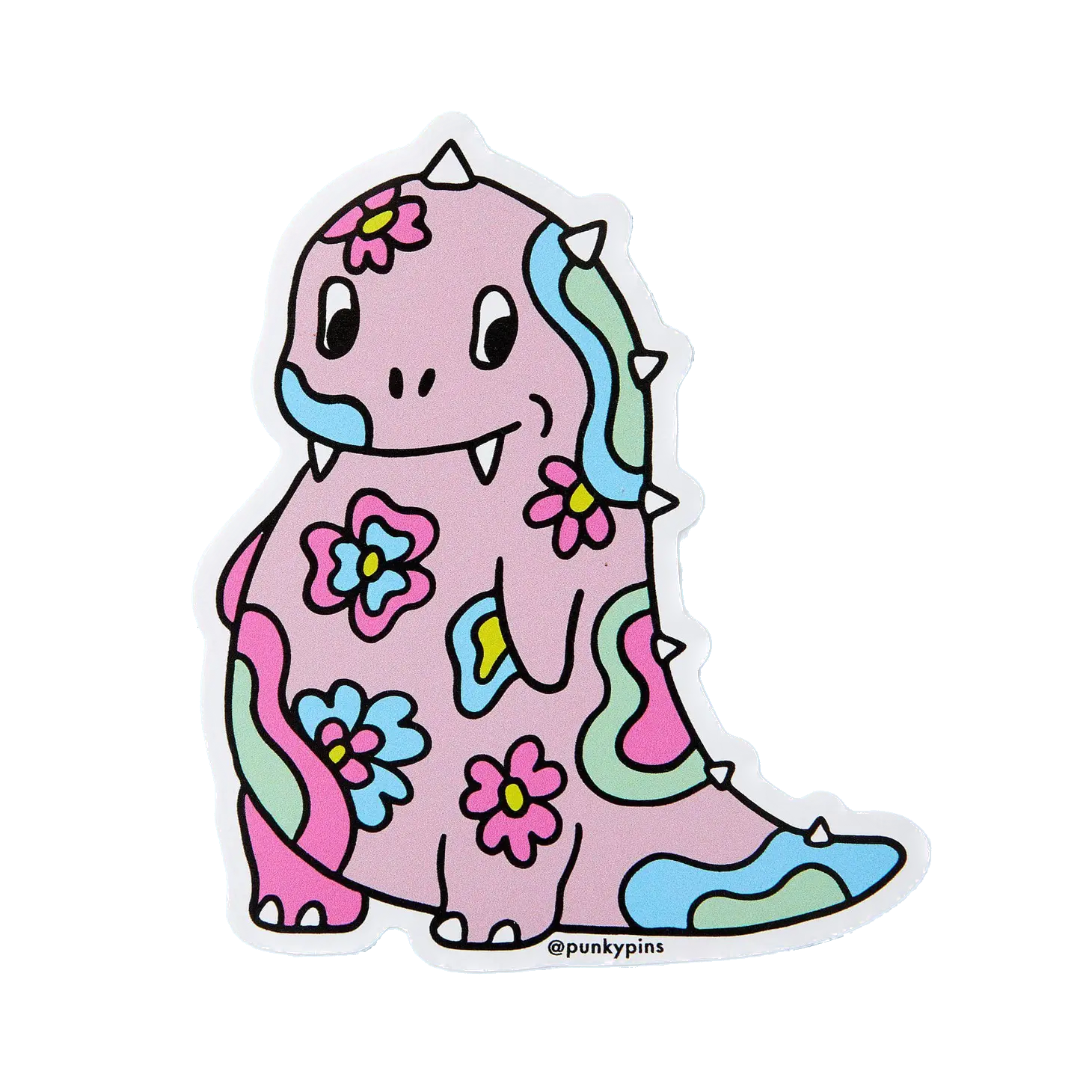 Psychedelic Dino Sticker