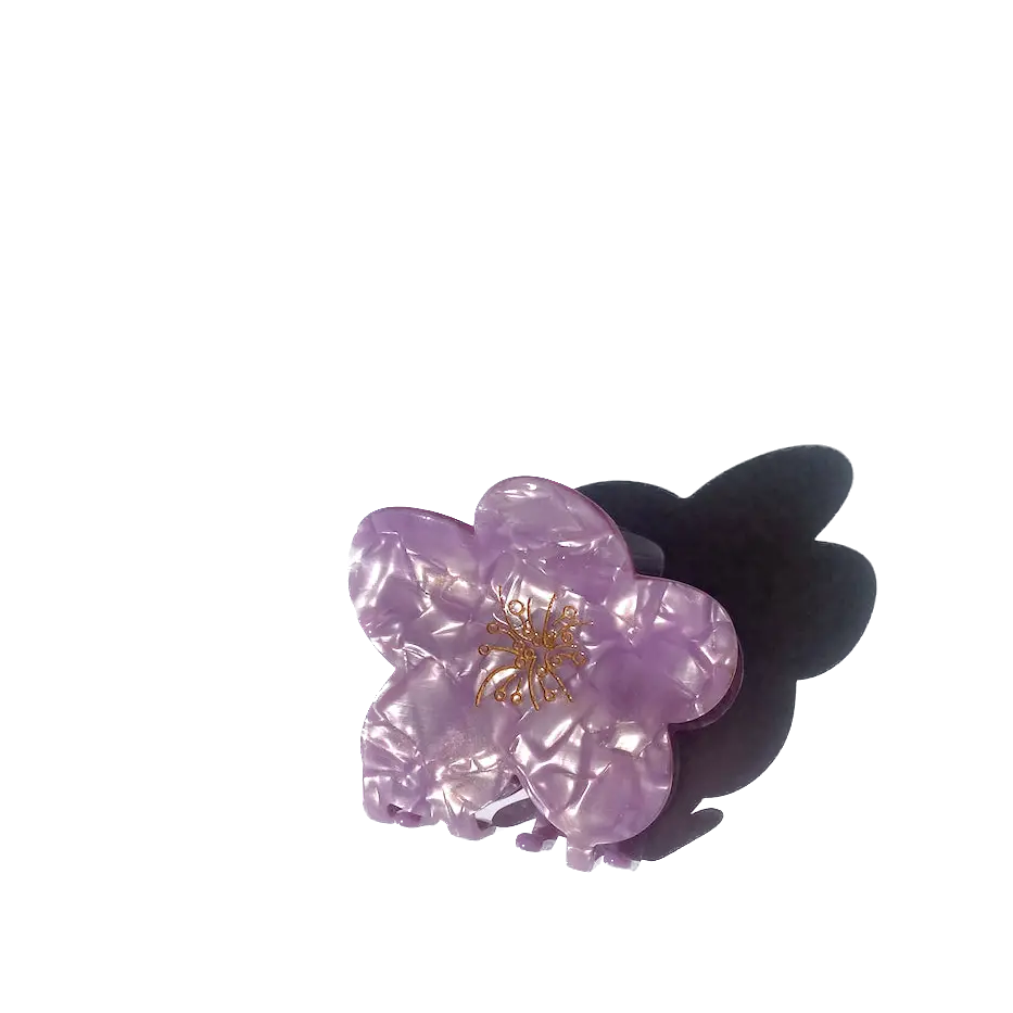 Birth Flower Claw Clip