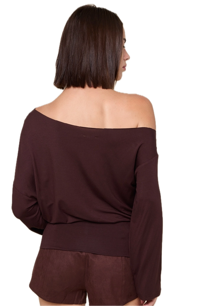 One-Shoulder L/S Top