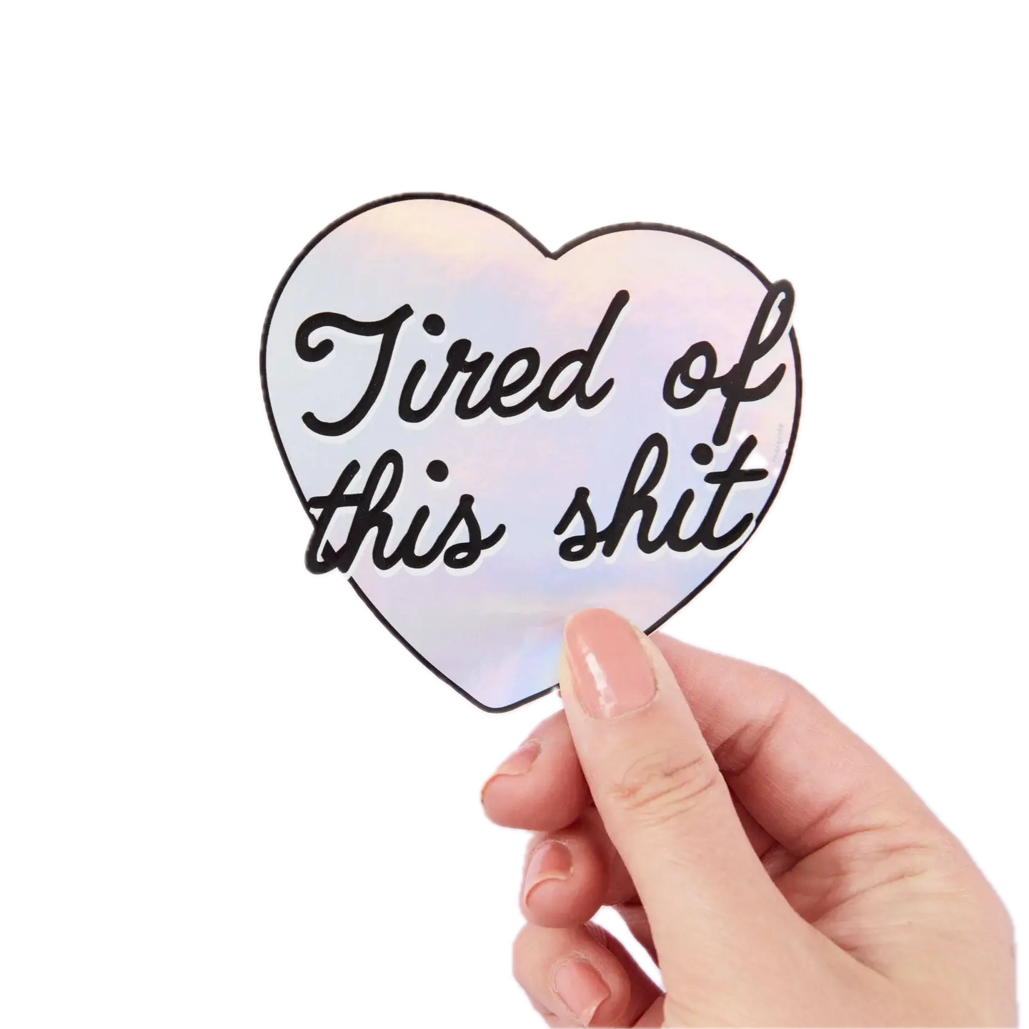 Tired Heart Sticker