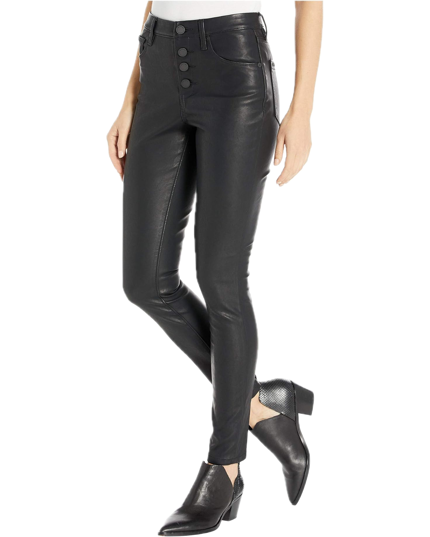 Faux Leather Skinny Jeans