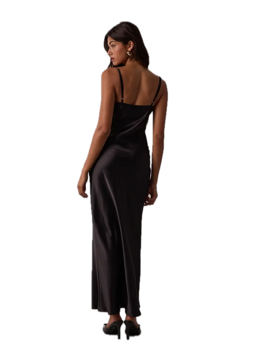 Luxe Satin Slim Maxi Dress