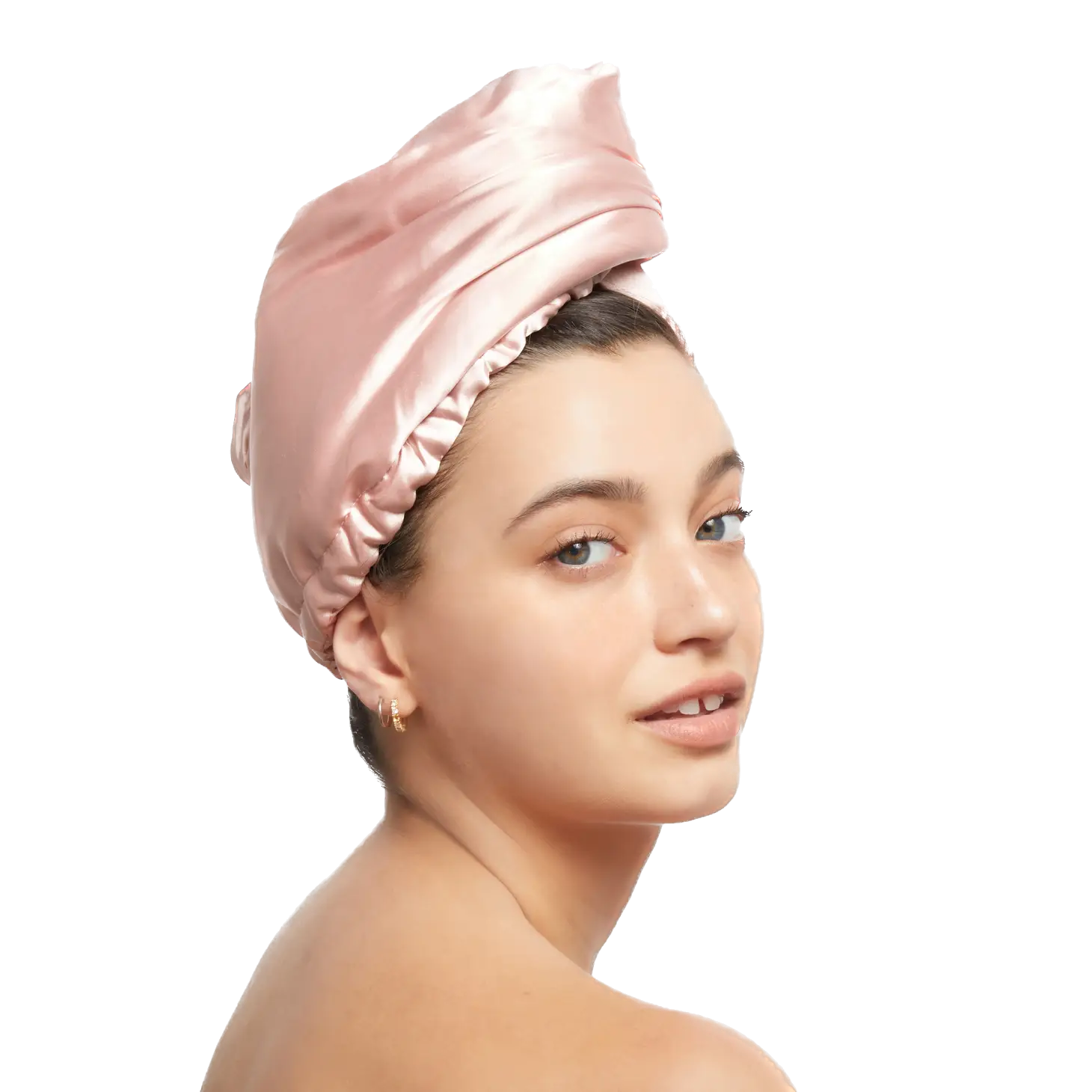 Satin Wrapped Hair Towel