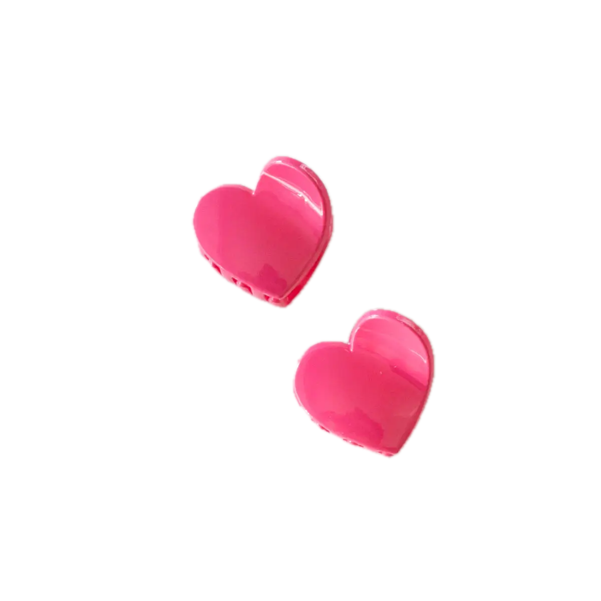 Glossy Candy Heart Clips