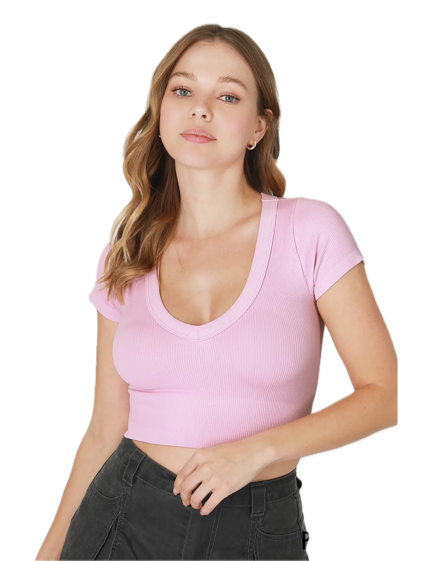 Very V-Neck Crop Tee