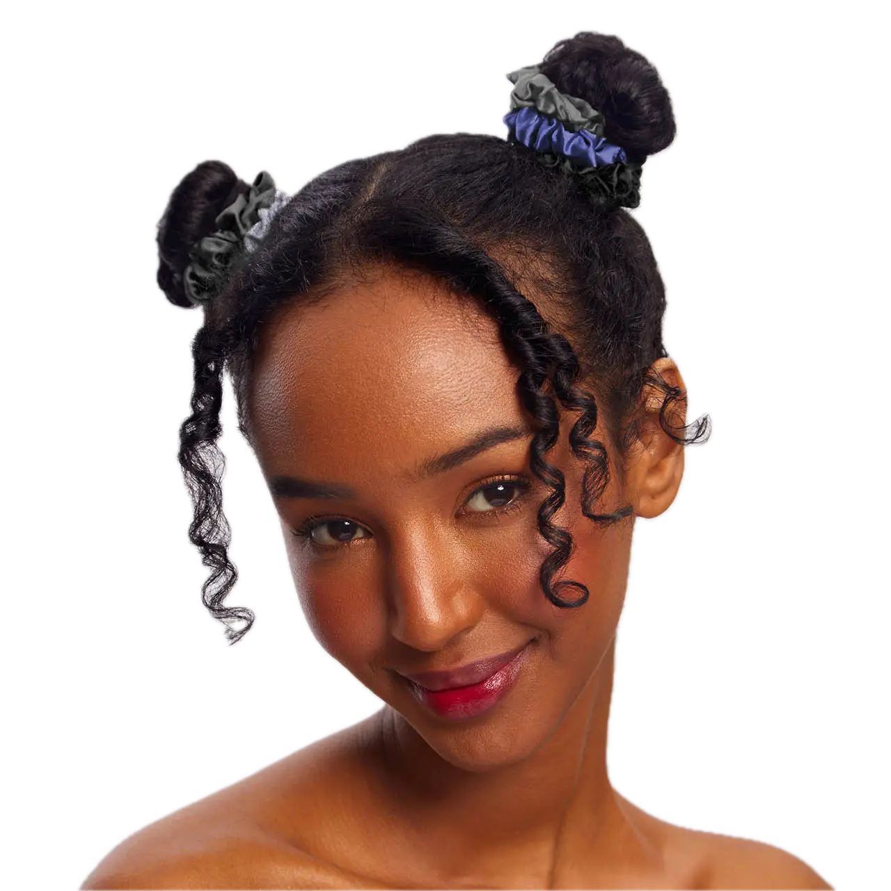 Satin Petite Scrunchies 5pc Set