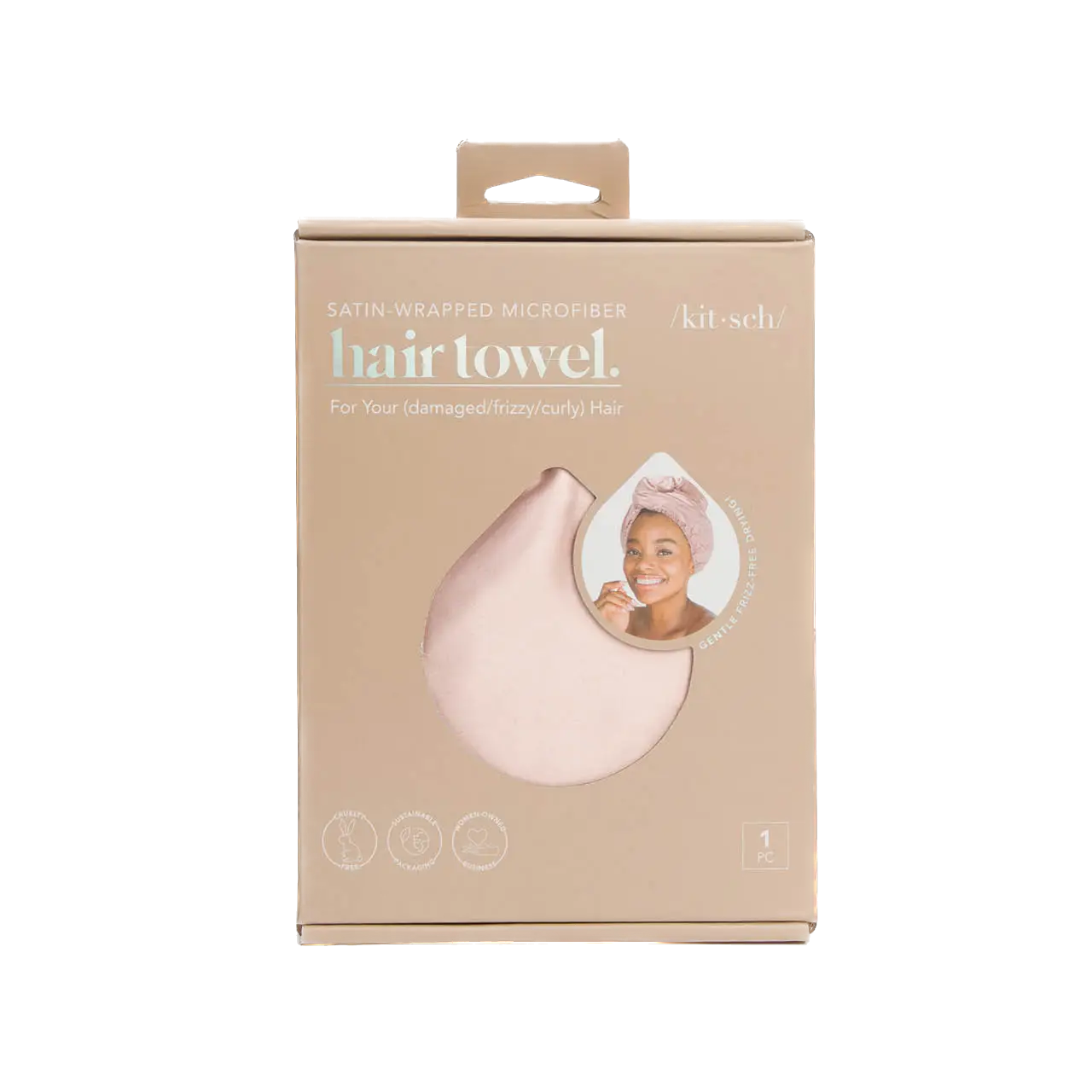 Satin Wrapped Hair Towel