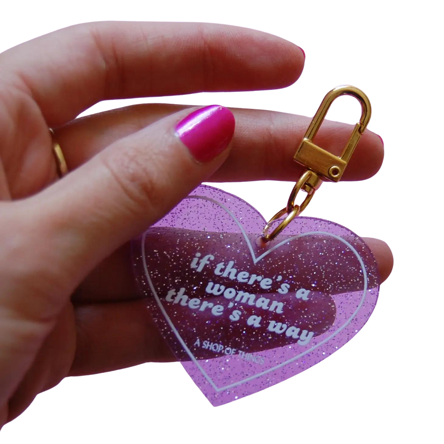 If There's A Woman Heart Keychain