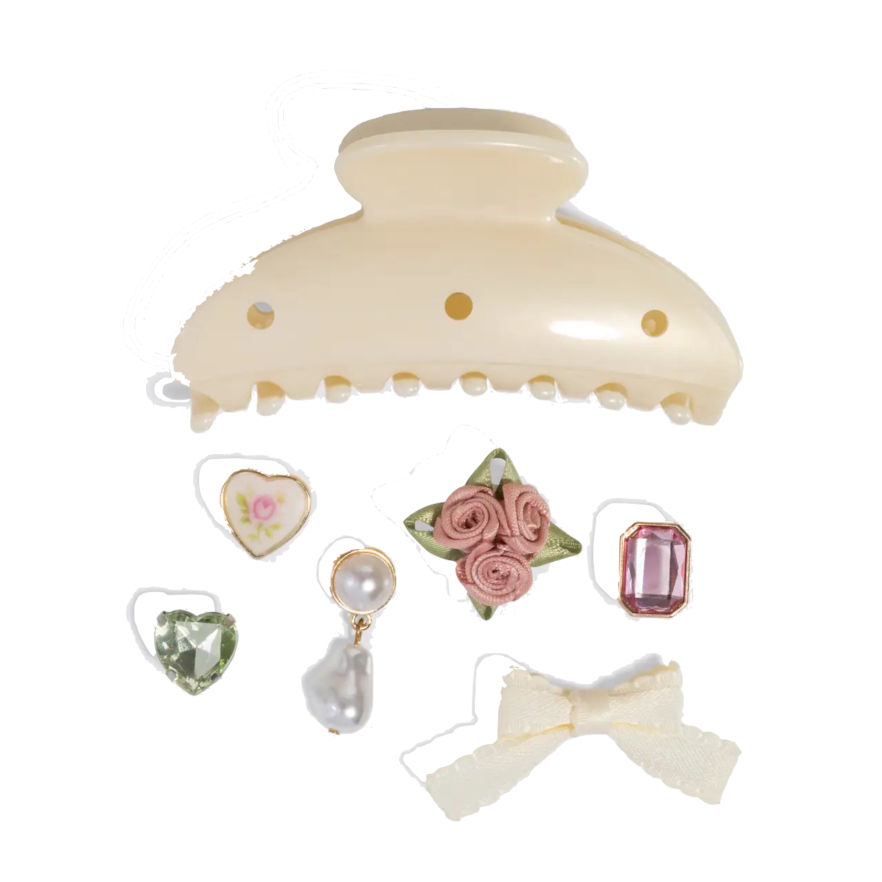 Kitschpop™️ Curved Claw Clip 7pc Set