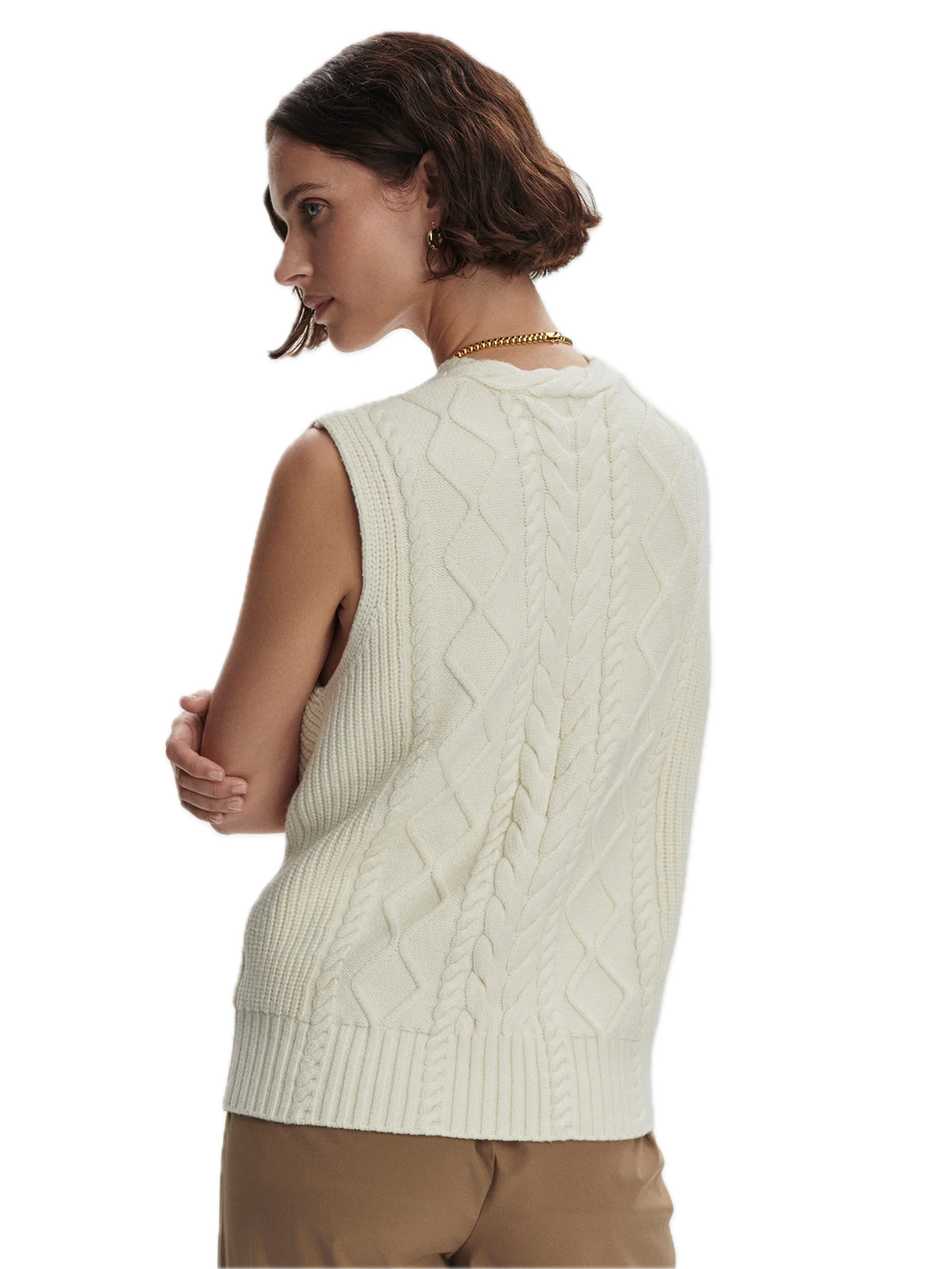 Kay Cable Knit Vest