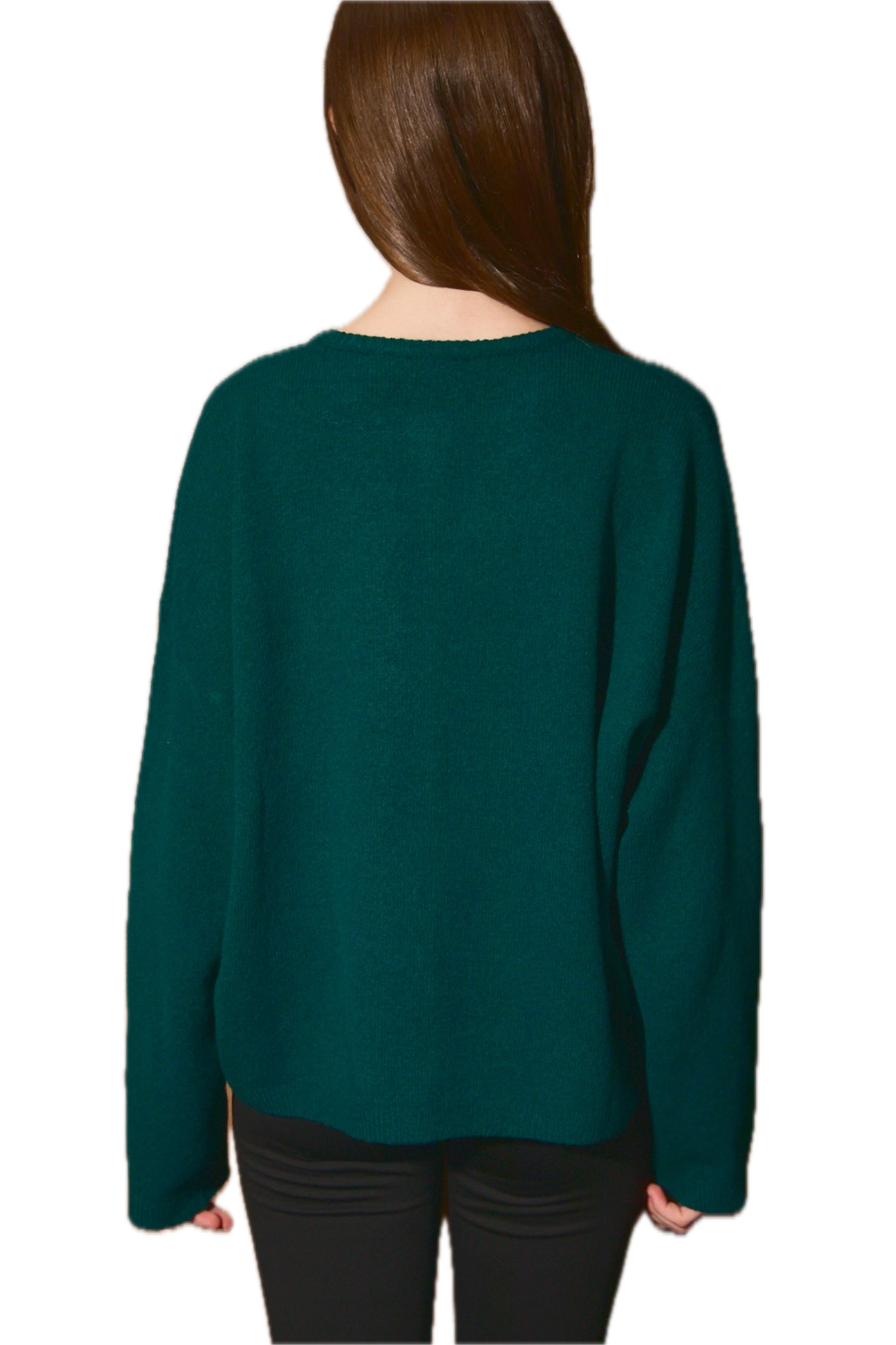 Oversized Lightweight Crew Neck Sweater Cardigan