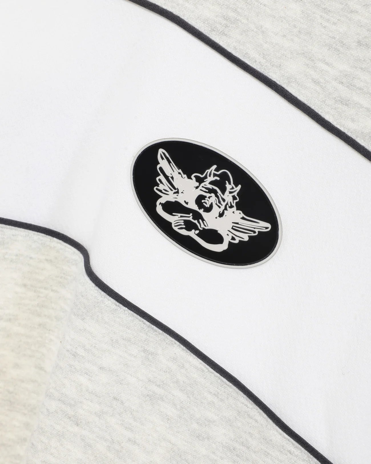 First Pick Heather Paneled Kara Crewneck