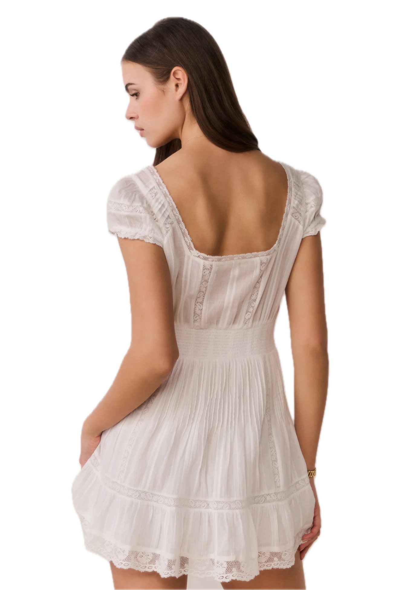 Edena Cotton Victorian Mini Dress