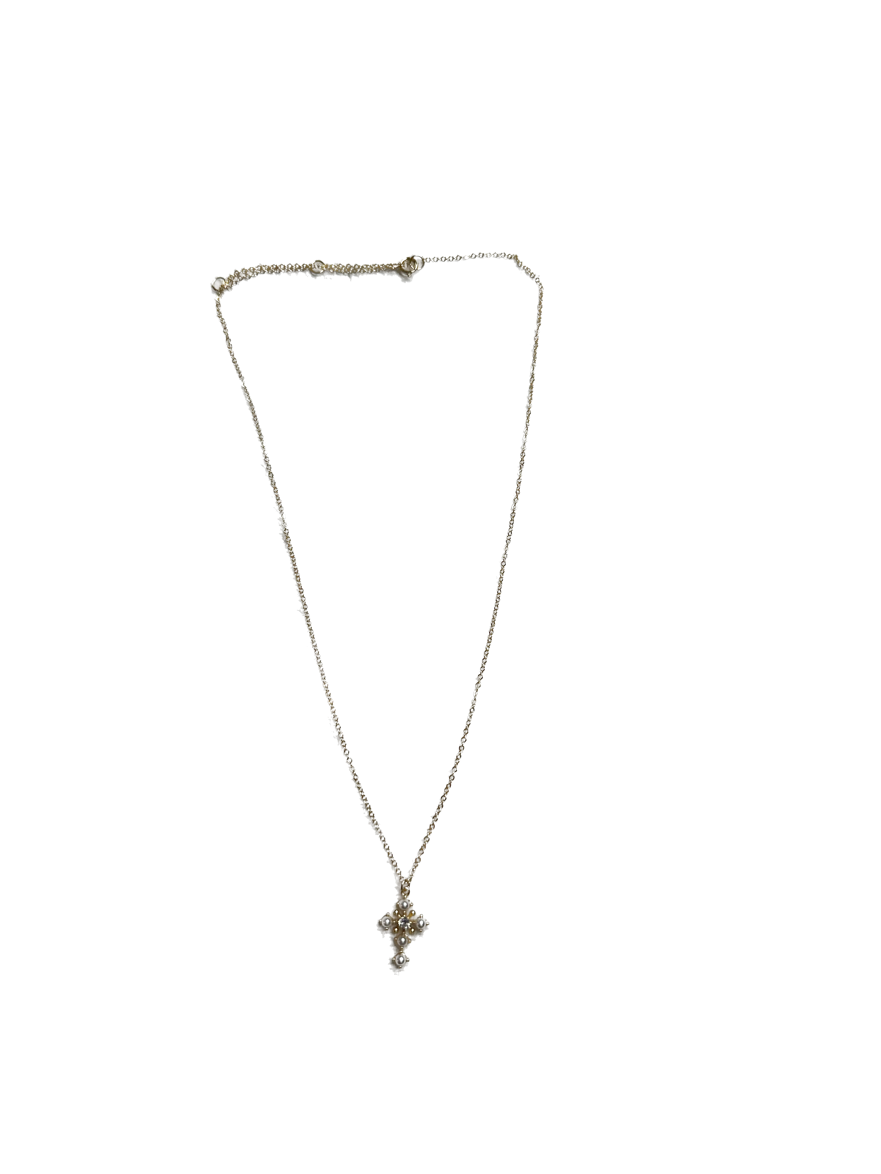 Pearl Cross Necklace