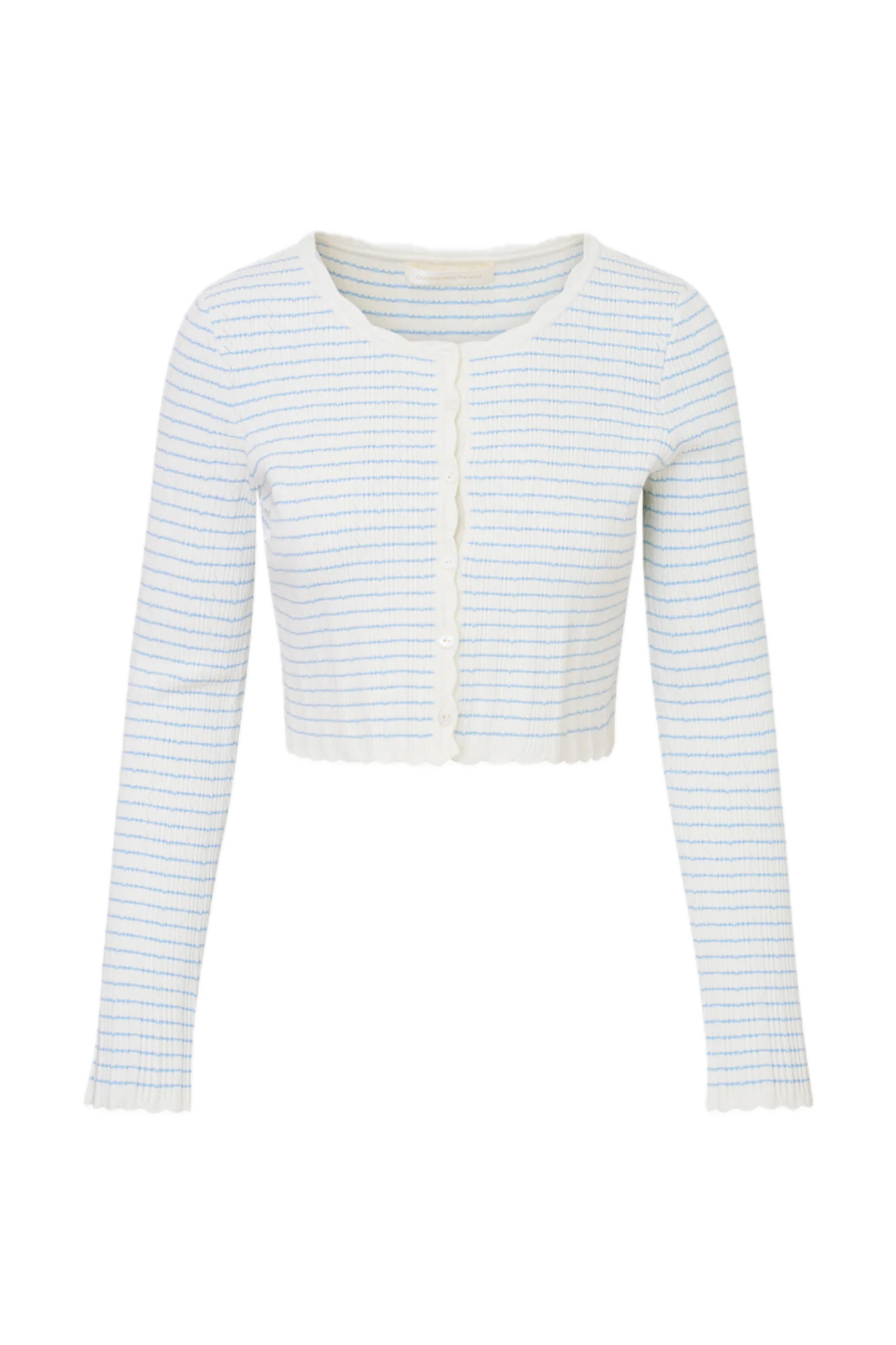 Media Striped Stretch Knit Cardigan