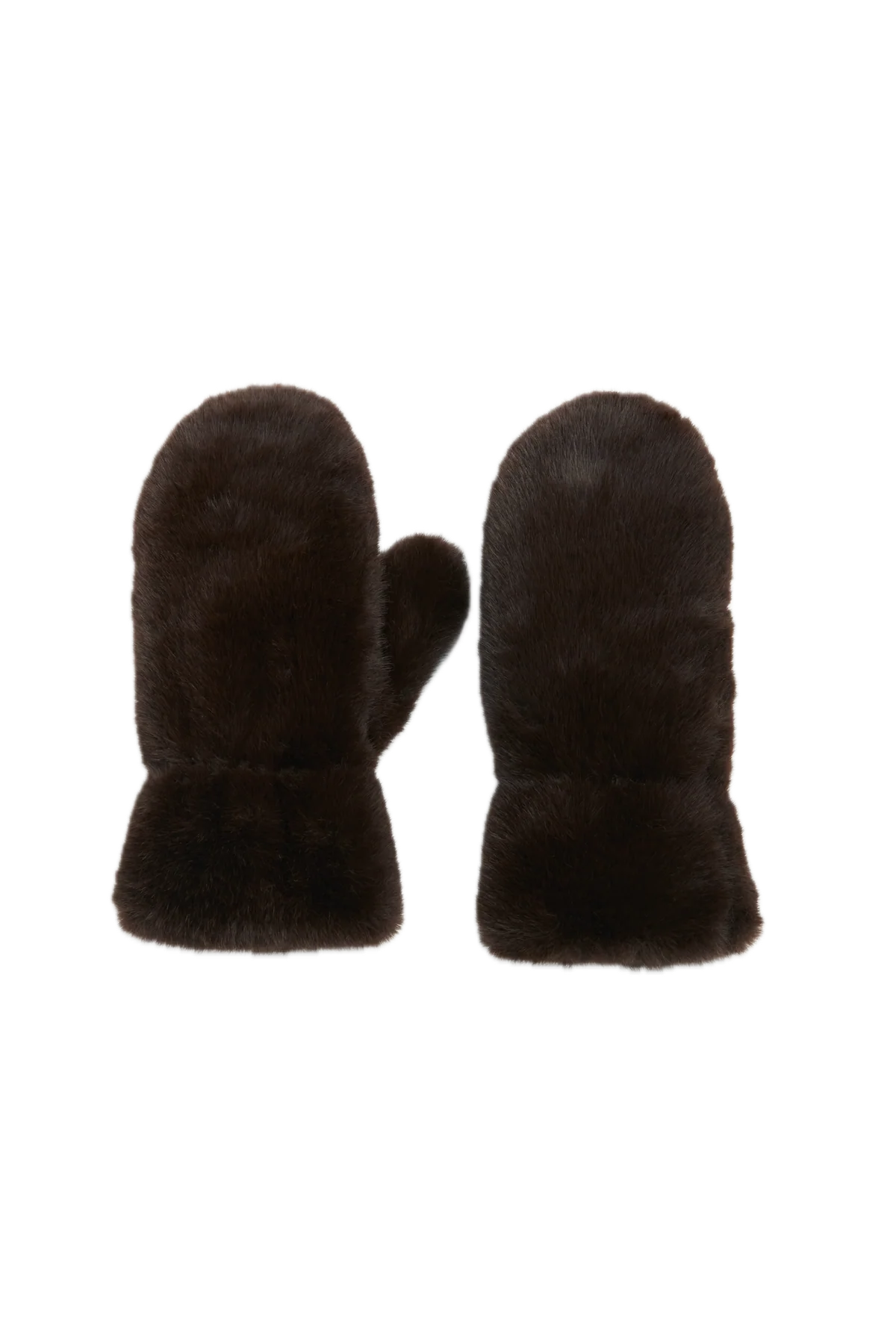 Plush Faux Fur Mittens