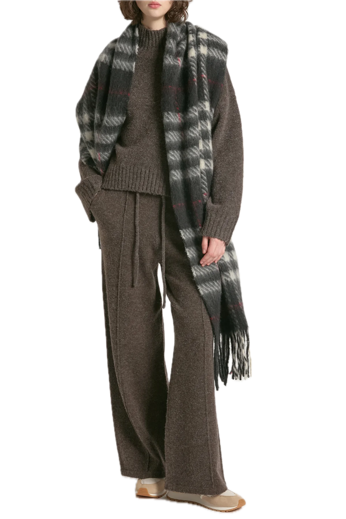 Tartan Check Brushed Scarf