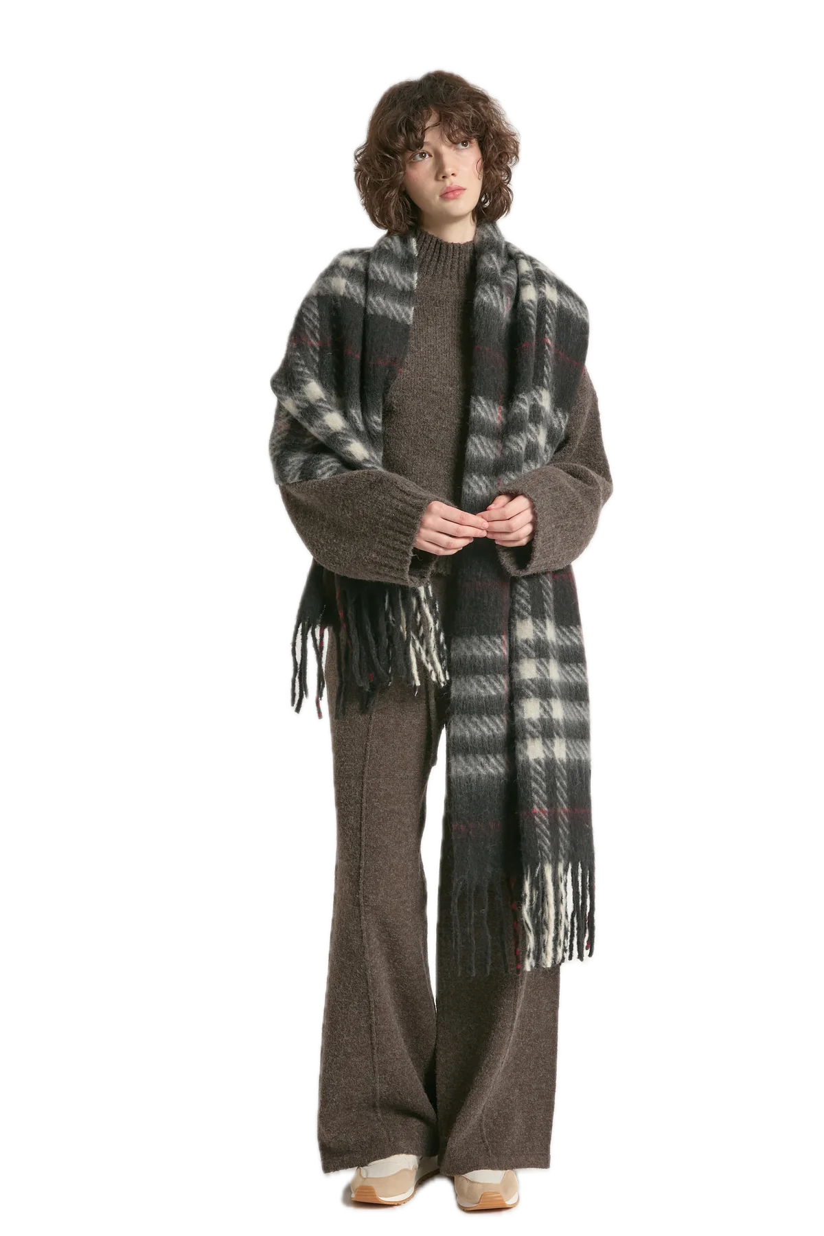Tartan Check Brushed Scarf
