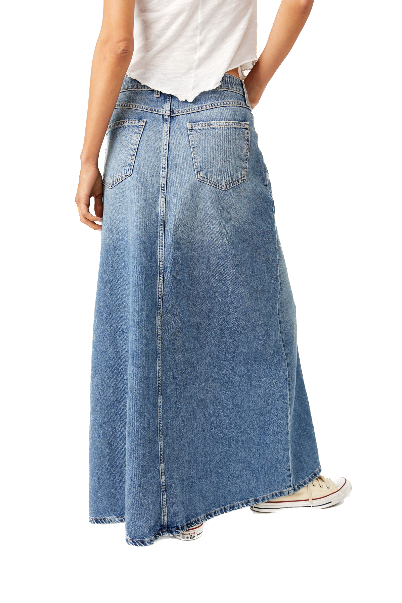 Come As You Are Denim Maxi Skirt