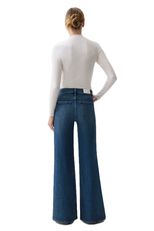 Vivian Mid Rise Wide Leg