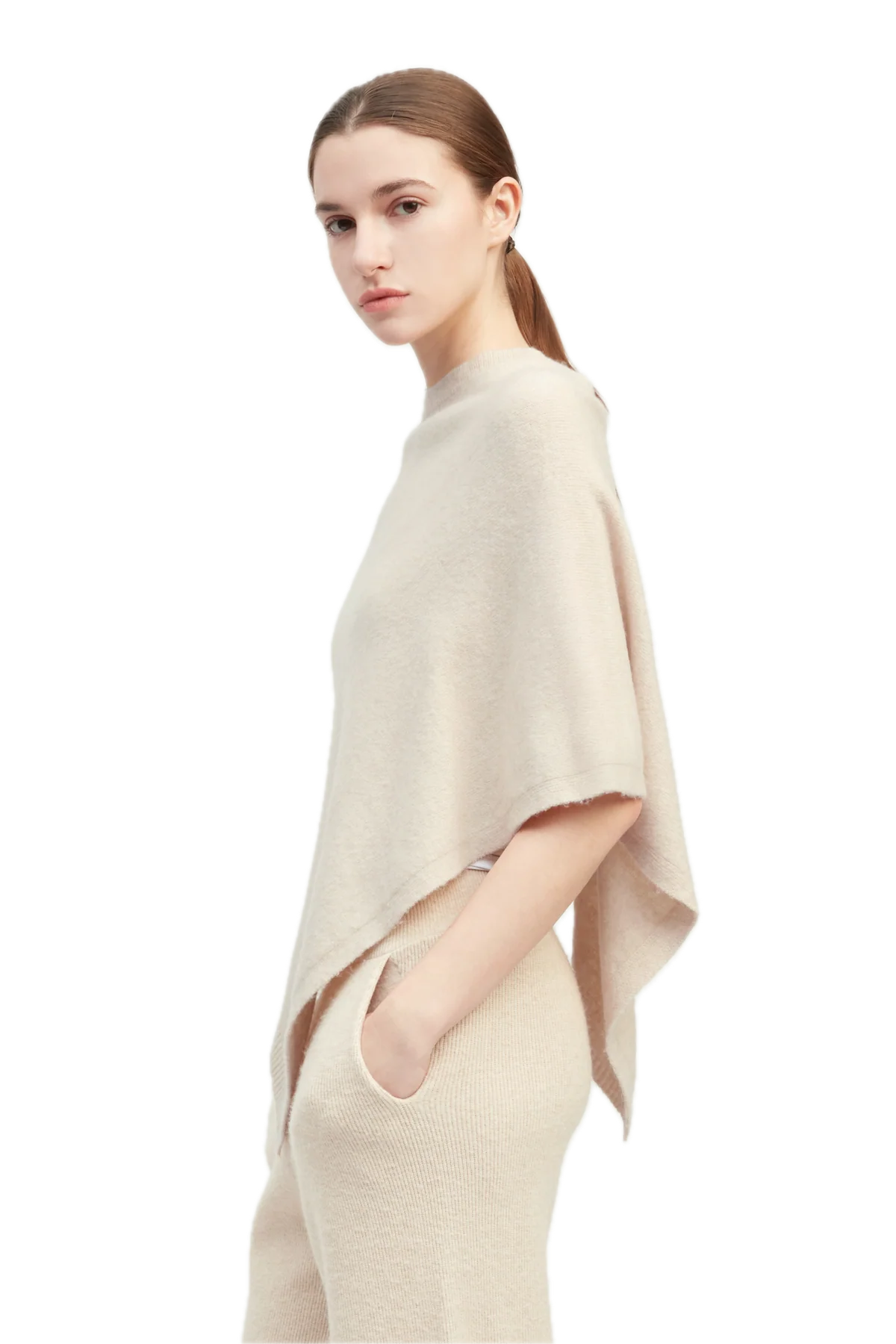 Elure Crew Neck Poncho