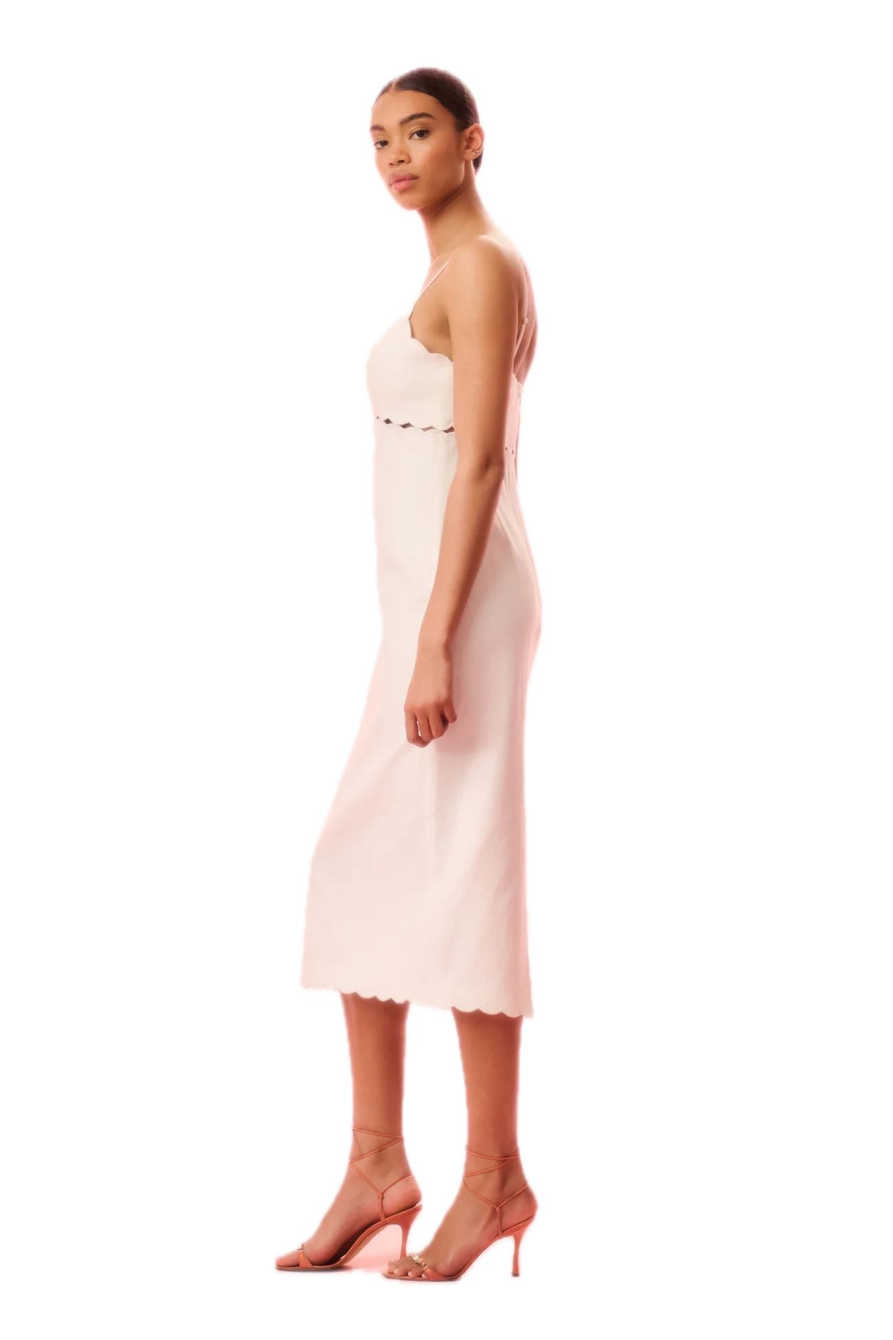 Sydelle Linen Cut-Out Midi Dress