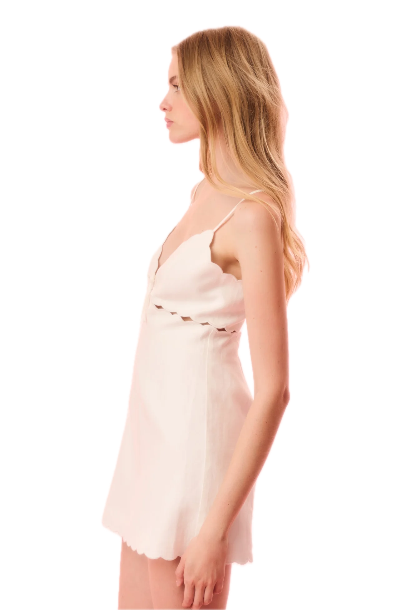 Sydow Linen Cut-Out Mini Dress