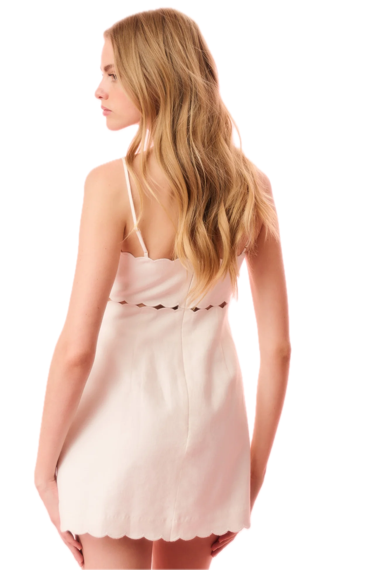 Sydow Linen Cut-Out Mini Dress