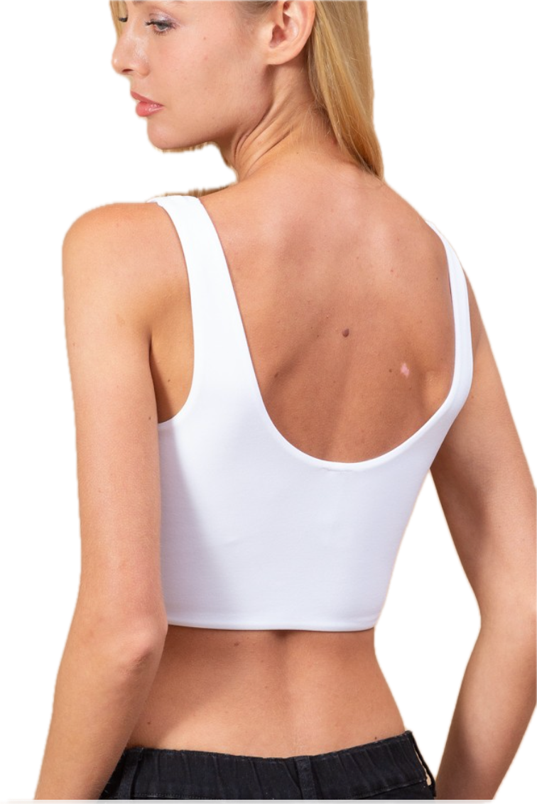 Seamless Double Layer Crop Tank