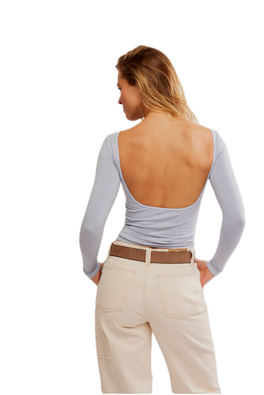 Low Back Seamless Long Sleeve