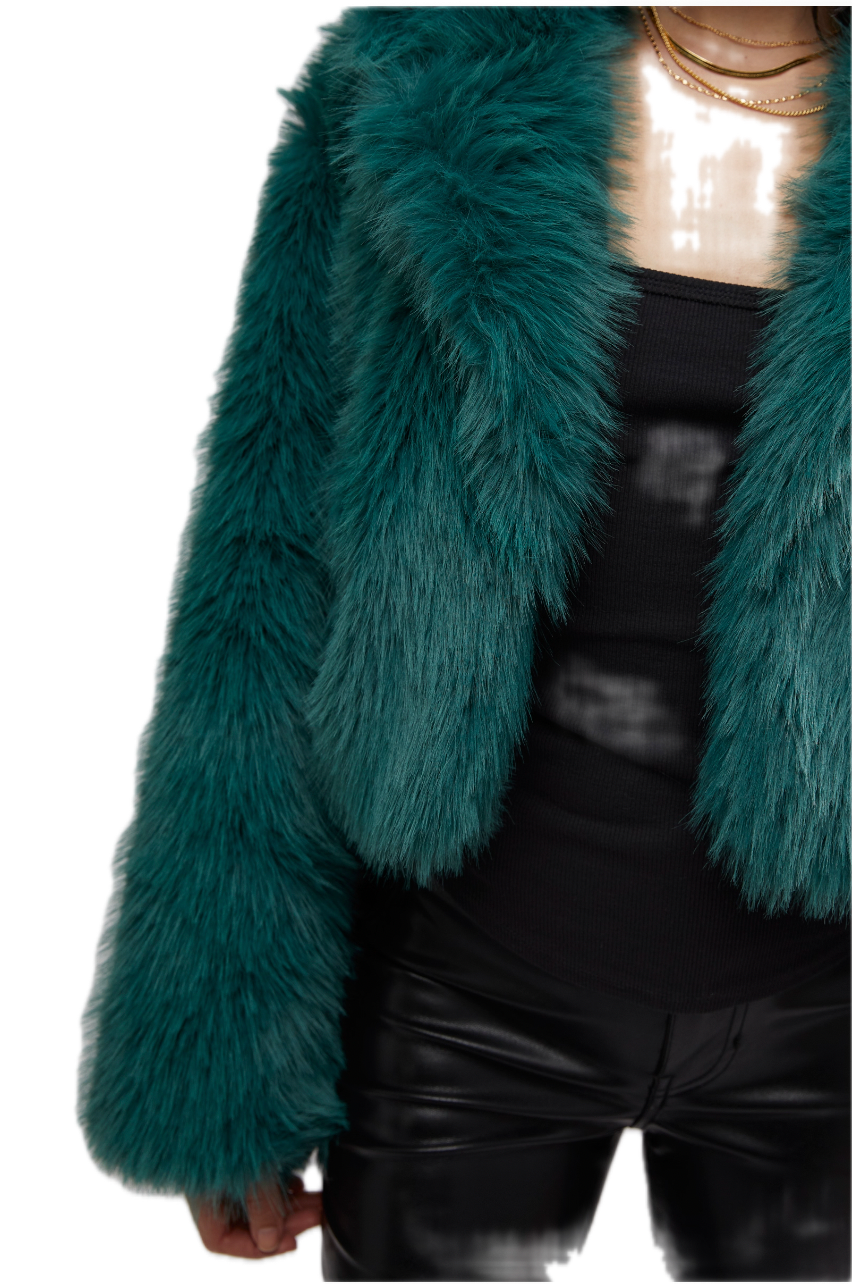 Paris Cropped Fur Jacket