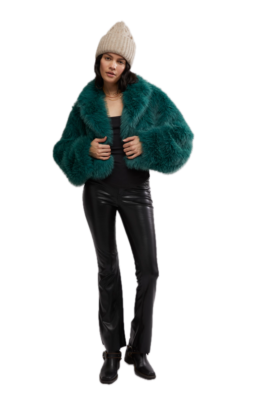 Paris Cropped Fur Jacket