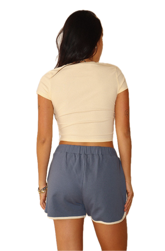 Almalfi Coast Postcard Crop Tee
