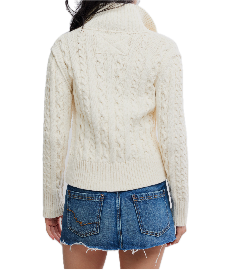 WTF Cable Collar Cardi