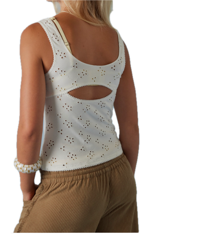 Full Bloom Eyelet Cami